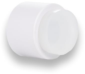 EVI-Hardware | Selbstklebender Türstopper für die Wand | Ø28 x 28 mm | Weißer Gummi | Edelstahl AISI 304 | Weiß lackiert | Sehr gute Haftung | 100% funktionstüchtig | Modell I-198/28-BL
