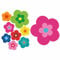 tradercat pril Blumen Sticker I autoaufkleber Blumen 9 Stück als Set I Retro Aufkleber für Jede Glatte Oberfläche, ideal für Ihr Auto I prilblumen Aufkleber (Pink)