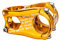 SunniMix Mountainbike-Vorbau 31,8 mm 50 mm, kurzer Aluminium-Lenkervorbau MTB BMX für die meisten Fahrräder, Mountainbikes, Fahrradlenkerzubehör, Gold