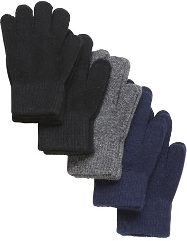 Celavi Unisex Kinder Magic Gloves 5-pack Mittens, Schwarz, 3 EU