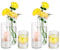 Hewory Vases Cylindriques en Verre Lot de 6, Grand Vase en Verre Transparent pour Fleurs, Support de Bougie pour Bougie Pilier Flottante, Vase à Fleurs pour Centre de Table pour Mariage, 10/15/20cm