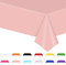 POPOYU Pink Party Tablecloth,Large Baby Pink Table Cover,Pink.Party Tableware Decor PinkTable Cover PinkTable Cloth for Baby Shower Kids Girls Birthday Wedding Party Supplies Table Decoration