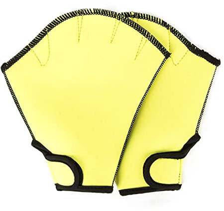Fingerlose gewebte Schwimmhandschuhe mit Fingern, geeignet für Erwachsene, Kinder, Mädchen