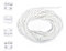 Roller Blind Roman Shade Blind Beaded Chain Cord,Replacement Blind Chain Connector,4.5mm Roller Blind Chain Beaded Pull Chain Extension with 4pcs Mating Connector,for Curtain Roller Repair Fitting,5M