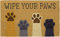 Wipe Your Paws Door Mat for Front Door Home Entrance Rugs Farmhouse Home Kitchen Decoration Floor Front Door Mat,36X24 Inch