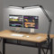 NOEVSBIG 24W Schreibtischlampe LED Dimmbar, 5-Modi Touch Control Helligkeitsstufen Monitor Lampe mit Timer,Speicherfunktion Tischlampe, Klemmbar Tageslichtlampe Schreibtisch Lampe [Energieklasse F]
