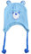 Care Bears Beanie Mütze, Bedtime Bear Peruanische Winter Strickmütze mit 3D-Ohren und Quasten, Blau, Einheitsgröße, Blau, Einheitsgröße