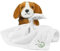 Living Nature Baby Beagle Kuscheltier Plüschtier | Inklusive Decke | Flauschiger und Kuscheliger Hund | Weiches Spielzeug für Neugeborene und Babys | Naturli Umweltfreundlich