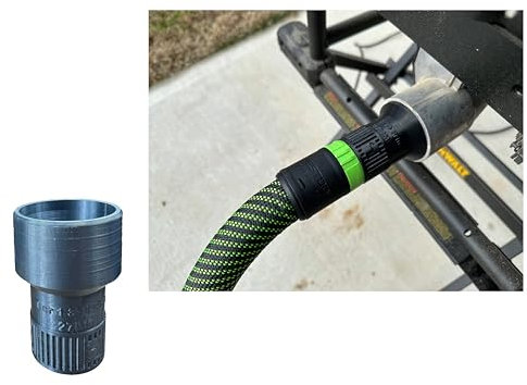 Staubadapter für Dewalt Tischsäge – kompatibel mit Festool 27 mm Schlauch – Tischsägen-Staubsammleradapter (27 mm)
