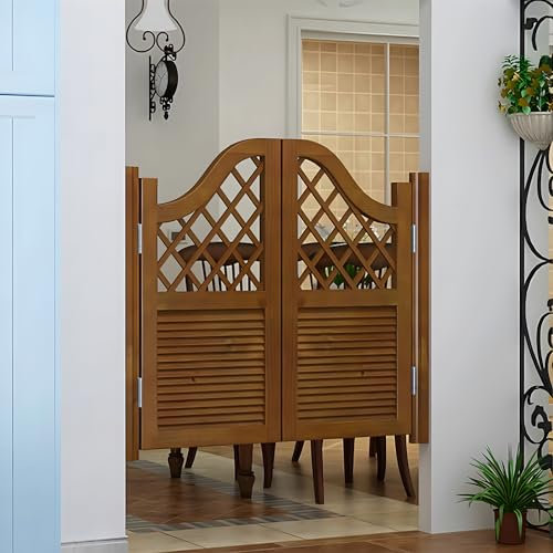 Porte Battante Portes, Porte Battante Intérieure en Bois Massif, Porte Western Bois, avec Charnières Métalliques, pour Salle de Bain/buanderie/toilettes/couloir