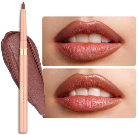 OULAC Brauner Lipliner Wasserfest, Drehbarer Langanhaltender Lippenkonturenstift mit Mattes Finish, Hochpigmentiert und Geschmeidig, Konturieren Sie Ihre Lippen, Vegan (06) Body Talk