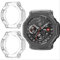 GIOPUEY Hülle Kompatibel mit Amazfit T-Rex 3, [2 Stück] Soft TPU, Shock Resistant Cover - Transparent+Transparent