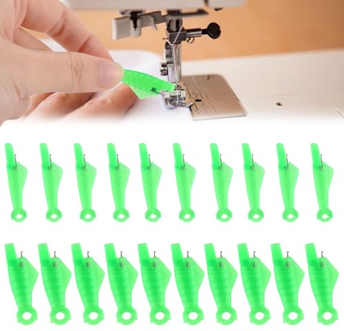 AYNKH 20 St. Automatischer Nähnadel-Einfädler, Fischmaul Einfacher Zeitsparender Maschinen-Nadeleinfädler, Schnell-Nadeleinfädler für Schlaufen-Nähmaschinen