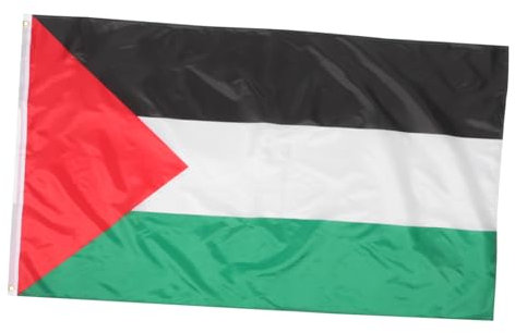 VINTORKY Palästina Flagge Polyester Gartenfahne Mit Metallösen Wetterfest Und Langlebig Farbintensiv Und Waschbar Vielseitig Für Haus Garten Balkon Und Außenbereich Geeignet