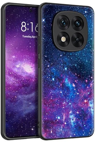 BENTOBEN Coque de protection pour Xiaomi Redmi Note 14 Pro 5G, coque de téléphone portable Xiaomi Poco X7 Lumineux dans le noir Mince Fluorescent Motif nébuleuse PC Coque en TPU Bumper Anti-rayures