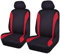 HIPATU Auto Vordersitzbezüge für VW UP (2012+), Atmungsaktiv, Polyester, Rot