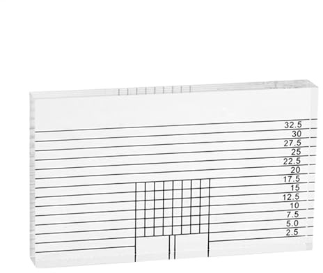 Acunny Turntable Patrone Alignment Tool, Gauge, Hochgenauige Ausrichtungsblockkalibrierungsanzeige, Wiederverwendbarer Tracking -Winkelblockanpassungsherrscher für Fachleute -Enthusiasten