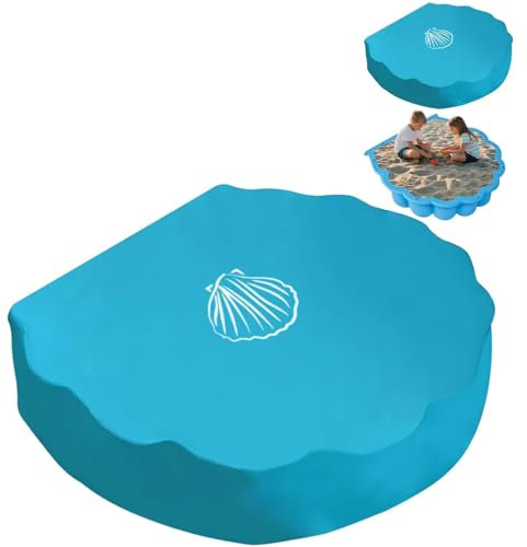 Sand Shell Cover, 100 x 15 cm Sandpit Cover, Waterproof Dustproof Sandpit Tarpaulin, Sand Shell with Lid, Suitable for XXL Sand Shell and Bath Shell
