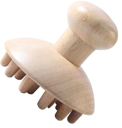 Manuelle Massagewerkzeuge – Holzpilz-Massagegerät | Holz-Handmassagegerät Körper | Anti-Cellulite-Massagebecher Werkzeuge für Körperformung für Nacken, Rücken, Kopf, Schultern, Taille
