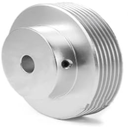 Galet Enrouleur Multi-V Dia 71-100mm 6PJ Roue Multi-cale PJ Poulie À Courroie 6 Fentes Arbre Moteur Rainure Pointe Alésage Synchronisation Synchrone 10-40mm(19mm-keyway 6x2.8mm,100mm)