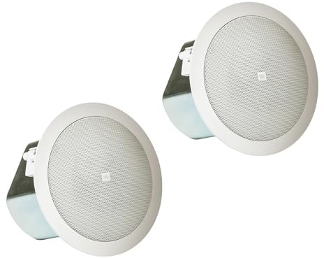 JBL Professional Control 12C/T Kompakter Deckenlautsprecher, 7,6 cm, Weiß, 2 Stück