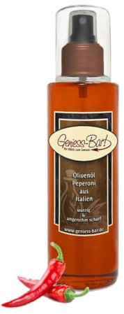 Sprühöl Peperoni Olivenöl aus Italien 0,26L Sprühflasche fruchtig, würzig kaltgepresst Pumpspray