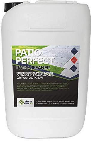 StoneCare4U Patio Perfect - 25 Litre - Patio Cleaner & Algae Remover - Easy Spray and Leave Application Stone Cleaner - Mould Remover & Moss Killer for Paths and Drives