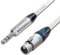 Female XLR to ¼ TRS Jack Lead. Balanced STARQUAD Mic Cable. Short 10m 6m 3m 20m (2m, White)