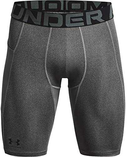 Under Armour Herren UA HG Armour Lng Shorts, leichte kurze Sporthose, atmungsaktive Kompressions-Herrenshorts mit Strength Pocket-Eingrifftasche