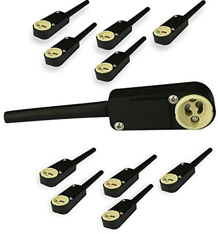 Mextronic Halogen-lampensockel GU10 VDE Fassung VDE Hochvolt Keramik 190-230V (10 Stk.)