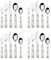 Living Besteck-Set, transparent, 20-teilig