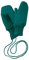 Disana WALK-HANDSCHUHE Baby & Kinder - 100% Bio-Merino, Wollwalk – wetterfest & super warm - unisex in 3 Größen - nachhaltig & fair – mit Strickkordel verbunden - made in Germany | Pacific Gr. 3