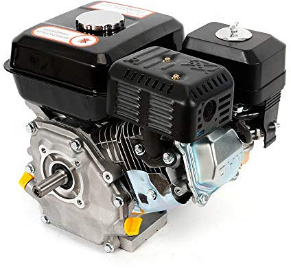 Motor de gasolina ZT210 de 6,5 CV, 4 tiempos, 25 °, inclinado, monocilíndrico, árbol de levas con alarma de aceite, jeringas, modo lubricante, refrigeración por aire, motor de kart, 5,1 kW