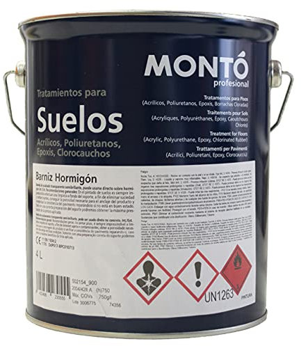 Resina Barniz para Hormigón Impreso Semibrillo color Transparente AL DISOLVENTE (Transparente 15L)