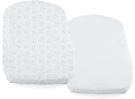 Chicco Next2Me Forever Bettlaken (2 Stück), rosa Ballett, 100% weiche Baumwolle