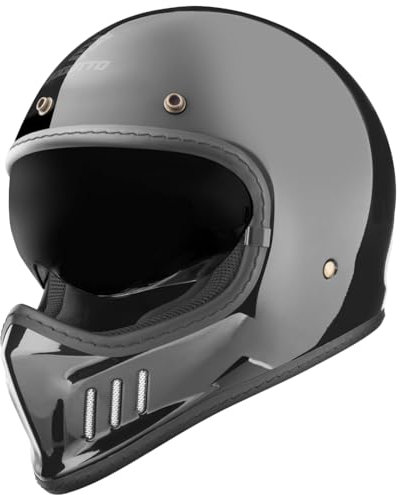 Bogotto FF980 Casco Caferacer Cross, nero, XL