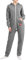 Basisstoff I9D5 Jumpi Damen Jumpsuit Overall Onesie Einteiler Dunkelgrau Gr. M