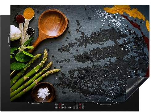 MuchoWow© Herdabdeckplatte Ceranfeld Spritzschutz Küche Induktionsherd | 75x52 cm - Abdeckung Induktionskochfeld Ceranfeldabdeckung Bedruckt Motiv Kaffee