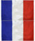 2PCS Bandera francesa grande para Exterior 90x150cm ，Bandera francesa balcón Reforzada y con 2 Ojales metálicos French flag