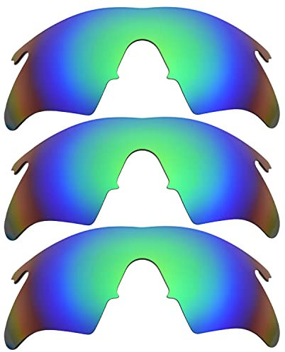 IMYTPFT Lot de 3 Verres polarisés Oakleys M Frame Heater Vert, Vert, Taille Unique