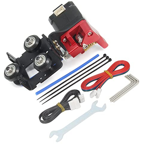 Zeberoxyz Upgrade Direktantriebsplatte mit Doppelzahnrad-Extruder Kit mit Schrittmotor Nur für Ender 3 Neo, Ender 3 V2 Neo, Ender 3 Max Neo (Platte+Doppelextruder+Motor-Kit)