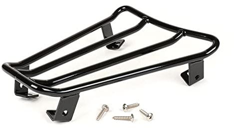 MOTO NOSTRA Gepäckträger Durchstieg schwarz glanz kompatibel für Vespa GTS 125-300, GTV, GTL, GT