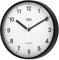 Teesa Uhr Analog Wand Universal 20 cm TSA0038B Schwarz