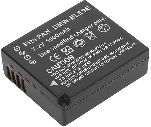 DMW BLE9E Ersatz-Lithium-Ionen-Akku 1000 MAh 7,2 V für GX85 GX7 GX9 GF3 GF6 LX100M2 BLE9E Kameras