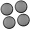 A ABSOPRO Speaker Cover Mesh Grill Horn Guard 6 Inch Plastic (Set of 4)