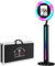 YCKJNB Photobooth Machine, Tragbare Photo Booth Machine mit Flightcase, Selfie Ringlicht, App Steuerung, Fernbedienung, LED Makeup Ring Light für Tiktok, YouTube (Schwarz, Lichtleiste)