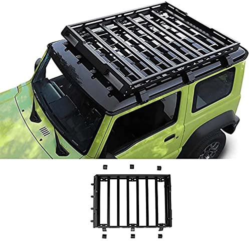Galerie Toit de Voiture, Porte-Bagages Supérieur de Voiture en Alliage D'aluminium, Panier Boîtes Rail Barre Transversale, Accessoires Extérieurs, pour Suzuki Jimny 2019 2020