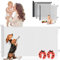 PARVULÍ Barrera Seguridad Niños Escalera Retráctil 0 a 140 cm + 2 Protectores de Puerta - Valla Seguridad Infantil - Barrera Perros Puerta - Puerta Escalera Bebe Seguridad - Interiores y Exteriores