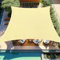 Falflor 2x3m Sun Shade Sail Rectangle Waterproof Shade Sail Durable Awning for Patio UV Block Outdoor Garden Canopy for Party Backyard Lawn(Beige)