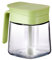 Pot à épices en Verre avec Couvercle et Cuillère, 10,9 Oz, Bouteilles D'assaisonnement, Pots à Condiments pour Sel, Sucre, Poivre, épices, Récipient à Sel Décoratif, Sucrier pour Outil(Vert)